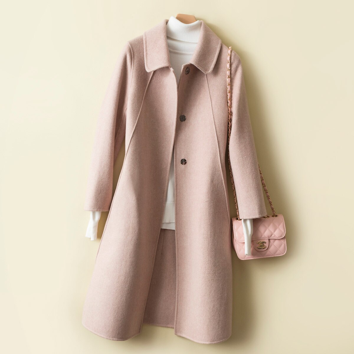 アウター レディースファッション 大きいサイズ XL トレンチコート ジャケット 羽織 襟付き 秋 冬 Aライン きれいめ シンプル 大人 上品 通勤 OL オフィス 学生 4色展開