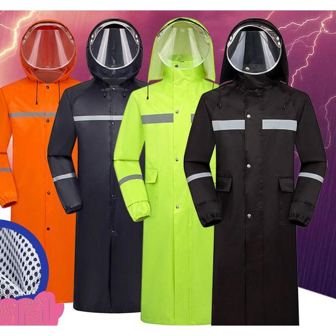 レインコート メンズ レインウェア ロング丈 ひざ丈 トレンチ 無地 おしゃれ 軽量 防水 雨具 通学 通勤