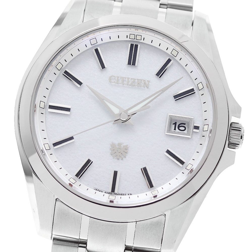 シチズン CITIZEN AQ4091-56A/A060-T027351 ザ・シチズン 藍染和紙文字盤 エコドライブ ソーラー メンズ 箱・保証書付き_958333【中古】