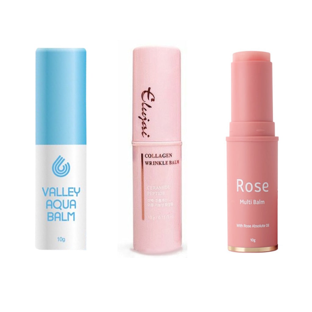 [韓国 人気 マルチバーム 3点 セット] ローズ マルチバーム/エルザイスティック コラーゲン リンクルバーム/ベリー アクアバーム セット 肌弾力 リフティング 保湿 首のスキンケア