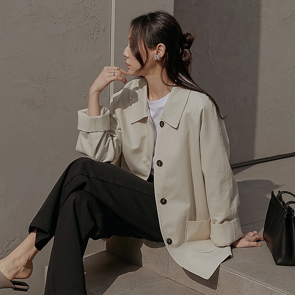 フレットバクシーハーフトレンチコート