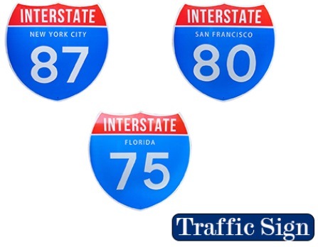 看板 スタンダード　ハイウェイ　トラフィックサインボード (L) アメリカン カフェ