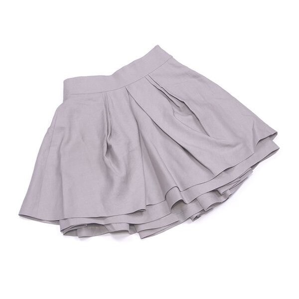 スカート ミニ フレアー ティアード 38サイズ グレー 灰色 中古 16,154円