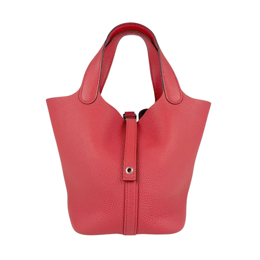 エルメス HERMES ハンドバッグ ピコタンロックPM トリヨンクレマンス 推定ブーゲンビリア シルバー レディース z4053