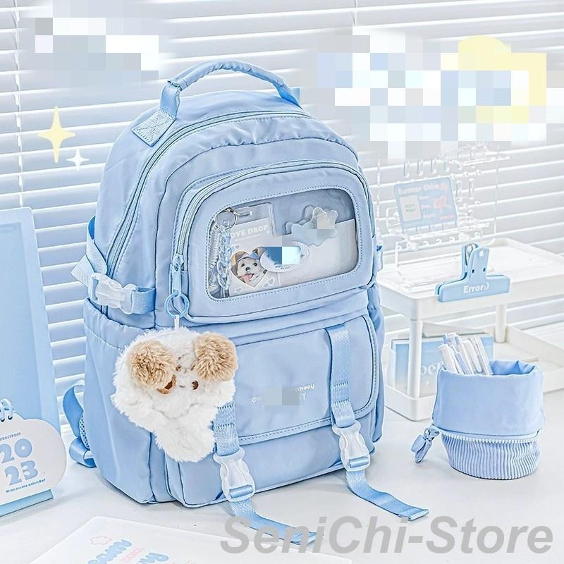 タイムセール通学リュック 女の子 リュック ジュニア 大容量 リュックサック 中学生 小学生 高校生 A4 大きめ 撥水性 贈り物 入学グッズ メッシュポケット通学リュック