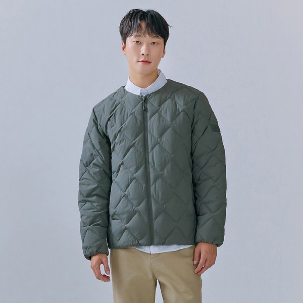 (チェースカルト) メンズ Uネック軽量ダウンジャンパー-CFZK4701C0V