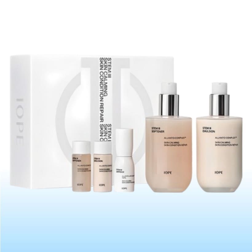 [基礎化粧品 2種セット 韓国人気]ステム3 ソープナー 150ml+15ml+エマルジョン 150ml+15ml+アンプル10ml) コスメギフトセット おすすめ フェイスローション