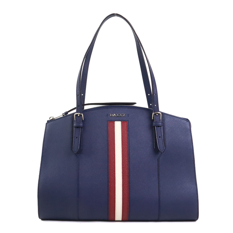 バリー BALLY ショルダーバッグ レザー ネイビー レディース 56284g