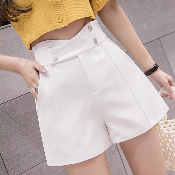 レディース パンツ ボトムス ショートパンツ ストレートパンツ ミニ ショート フェミニン ストリート ポケット ハイウエスト かわいい 大人可愛い きれいめ シンプル 上品 おしゃれ レトロ