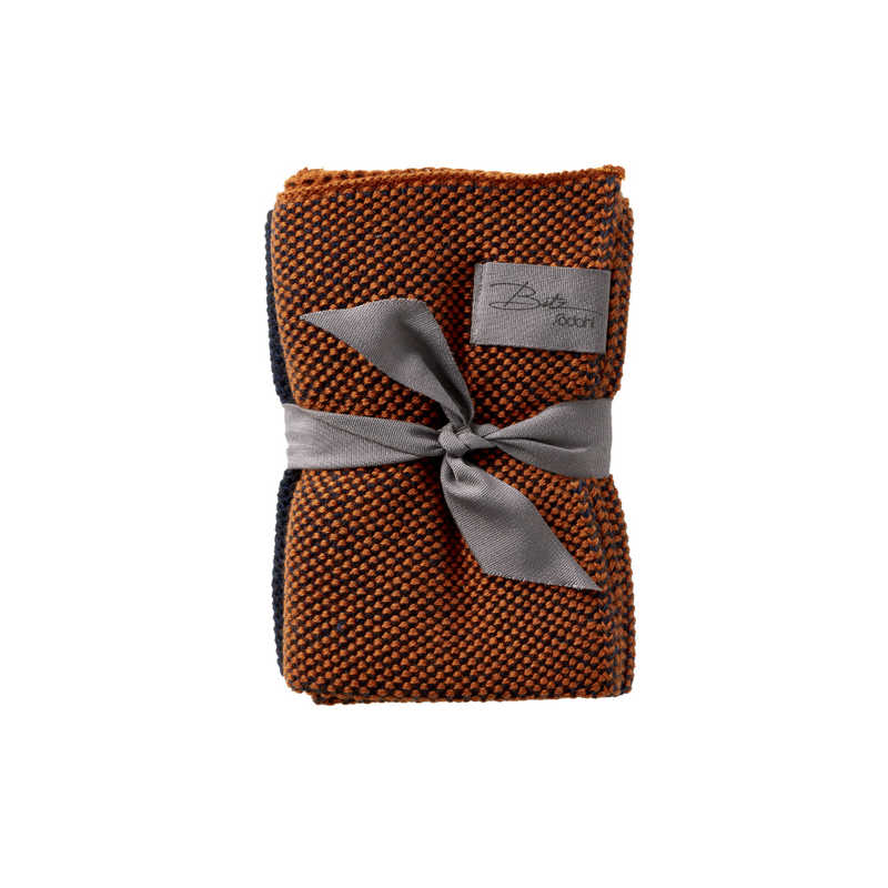 ソダール　ディッシュクロス 30x30 ORGANIC Indigo 4個セットl インディゴ/アンバー インディゴ／アンバー　12286CN