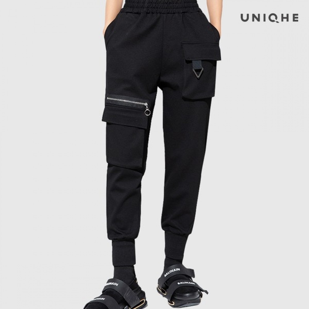 (UNIKE) シルバージッパービッグポケットパンツ 7,756円