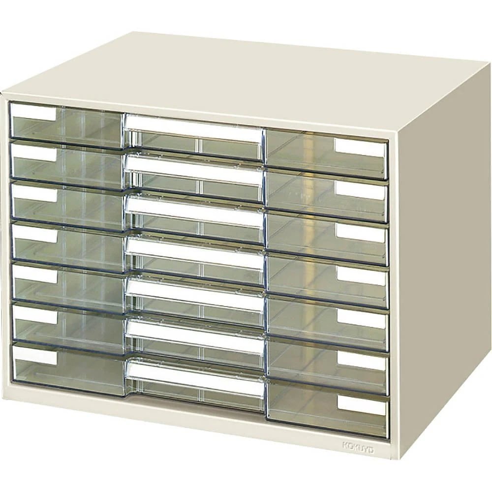 レターケース 透明プラスチック引き出し A3 横 7段 LC-YAG7M