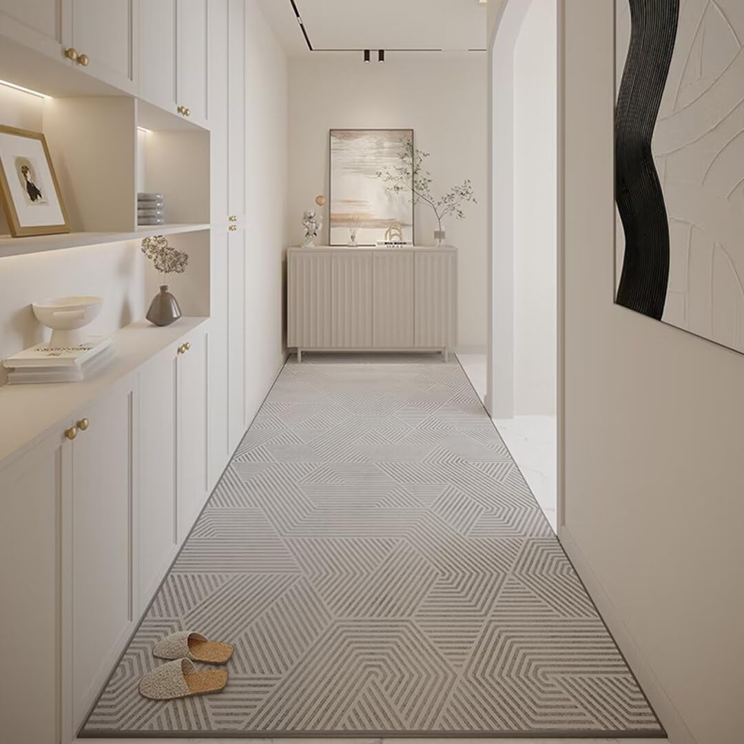 廊下敷き 廊下マット 幅80cm ロングカーペット 滑り止めマット 廊下敷き 床保護 カーペット 騒音対策 スレない 素足 水で洗え可能 抗菌 掃除機対応 厚さ8mm