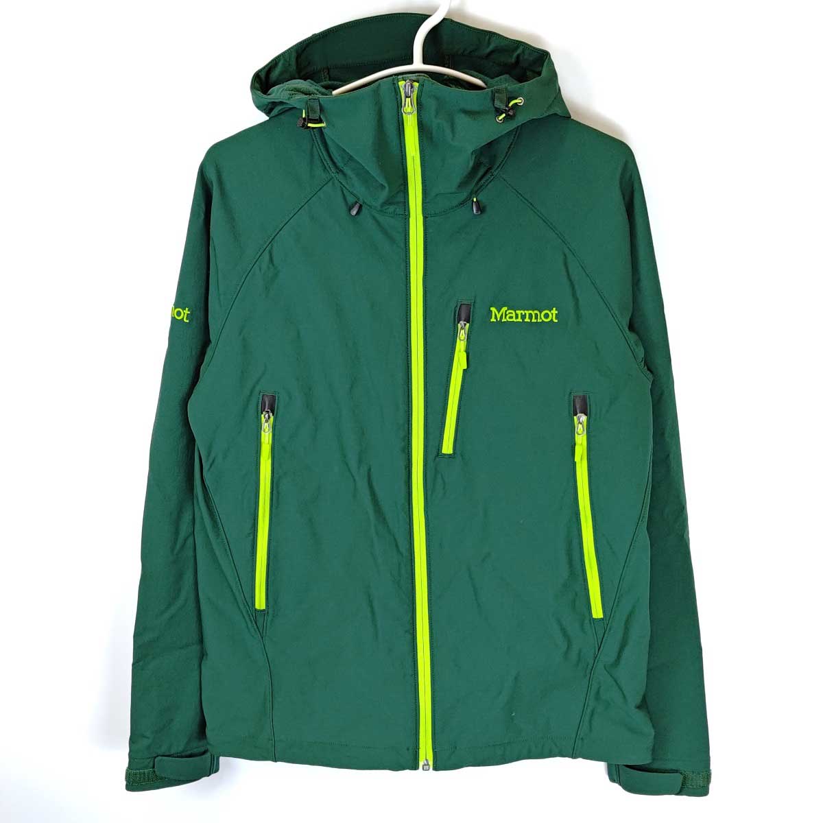 【中古】マーモット Tour jacket ツアージャケット ソフトシェル インポートサイズS ディープフォレスト メンズ Marmot