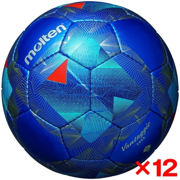 【12個セット】 サッカーボール 5号球 ヴァンタッジオ3000 検定球 メタリックブルーxブルー F5N3000-BB