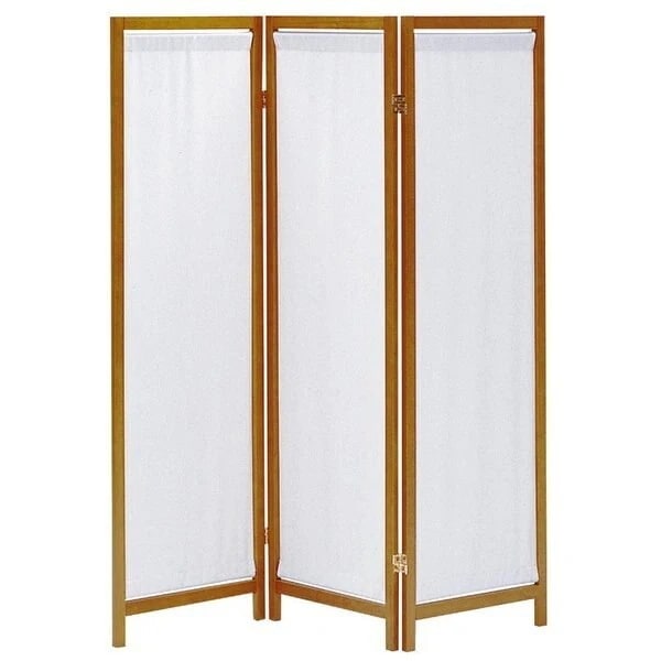 パーテーション 折りたたみ 帆布 木製 衝立 間仕切り おしゃれ ナチュラルモダン 目隠し インテリアスクリーン 折り畳み 幅440mmx高さ1500mm x3連
