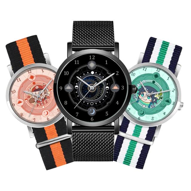 【新品開催 】原神 パイモン刻晴　クレー腕時計 アニメ周辺 二次元 cosplay 小物 コスプレ