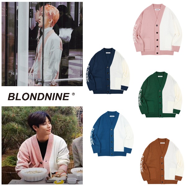 NCT着用 ASTRO着用 INTARSIA HALF KNIT CARDIGAN 韓国アイドルファッション