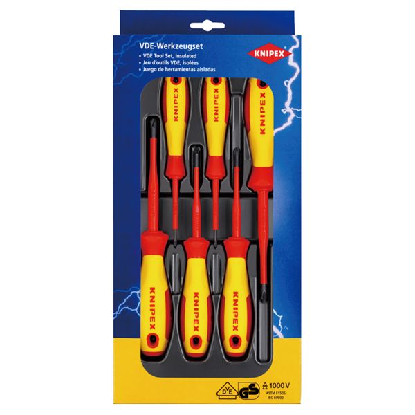 KNIPEX クニペックス 1000V絶縁ドライバーセット サイズW170xH370xD40mm 002012V03