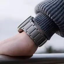 Apple Watch用チタンビジネスストラップ高級金属バンドiwatch用ウルトラ2/1 49mmシリーズ10 9 8 7 6 46mm 45mm 44mm