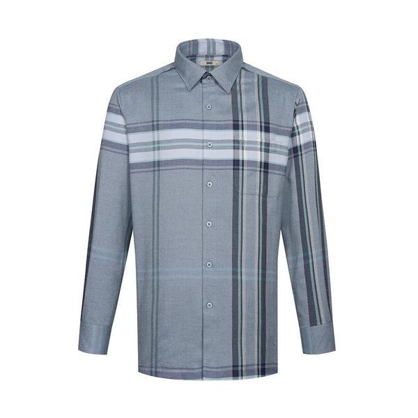 起毛イージーケアスーパービッグチェックカジュアルシャツ レギュラーフィット__DLW3SHCL140B1