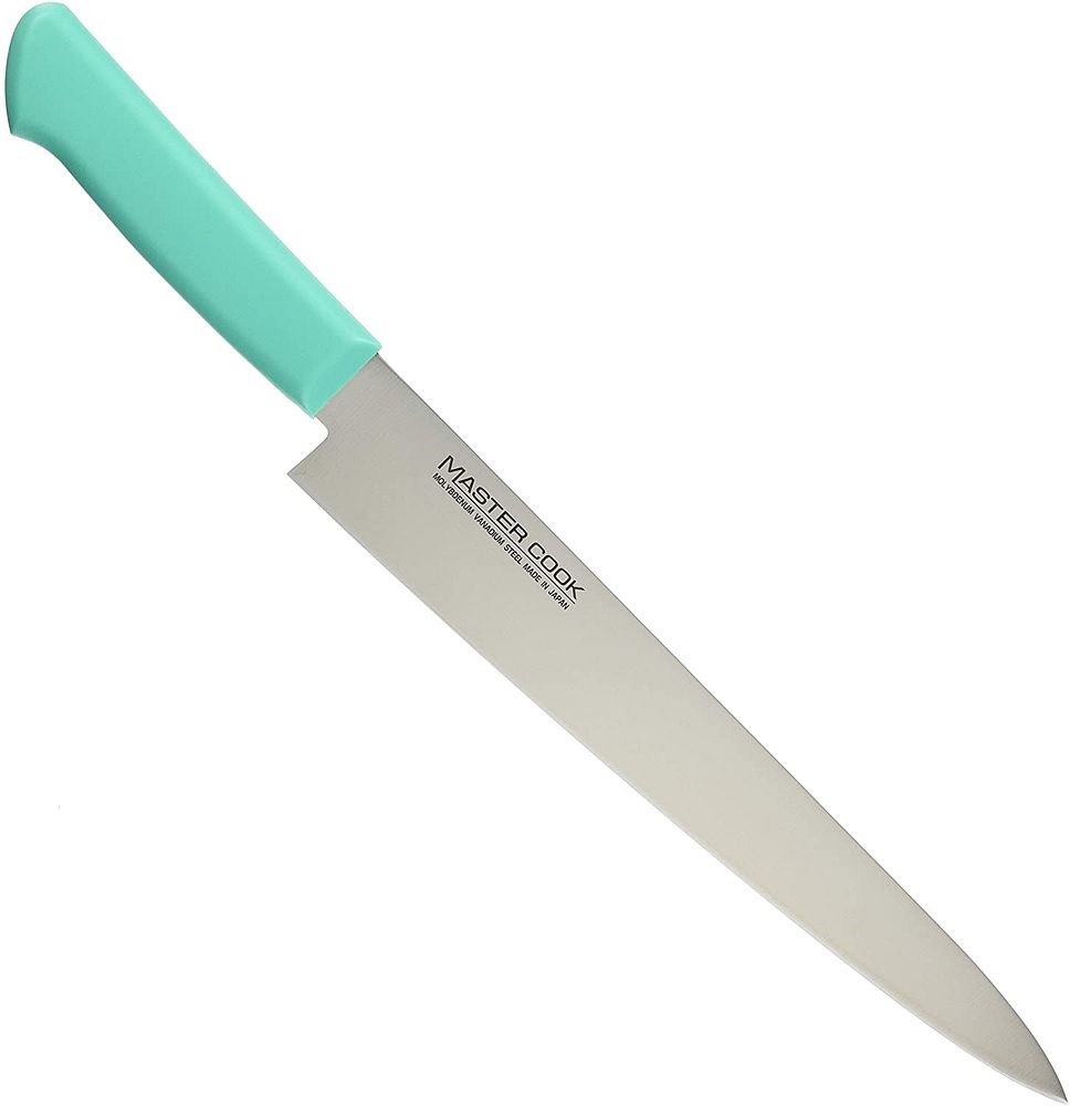 片岡製作所 マスターコック 抗菌カラー包丁 MCSK-270 筋引き包丁 27cm グリーン