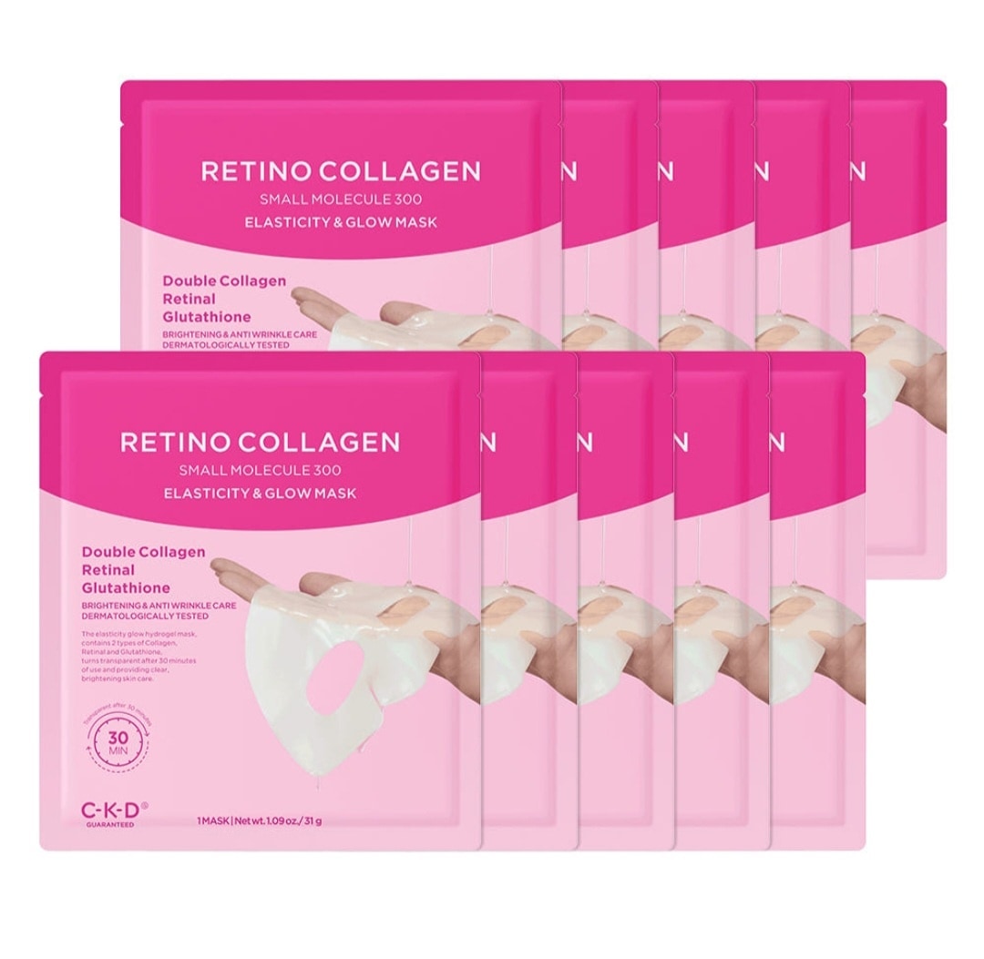 CKD レチノコラーゲン 低分子300 弾力・ツヤマスク 10個