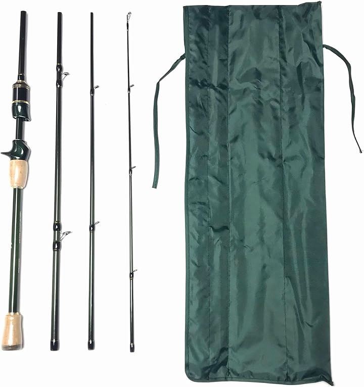 シーバスロッド ロックフィッシュロッド トラベルロッド ルアーロッド トラウトロッド(6フィート (1.8m) ベイトパックロッド 4ピース (M), 6ft)