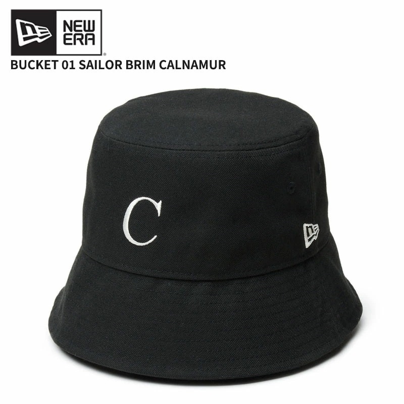 ニューエラ バケットハット バケハ NEW ERA バケット01 セーラーブリム CALNAMUR カルナムール ブラック 帽子 ハット レディース