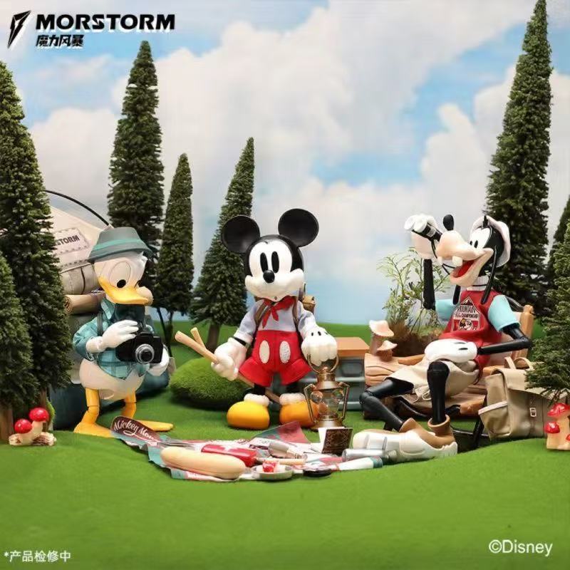 【3日出荷！公式正規品】Disney Campシリーズ ブラインドボックス 全3種 ミッキーと仲間たち 15cm可動フィギュア プレゼントに最適