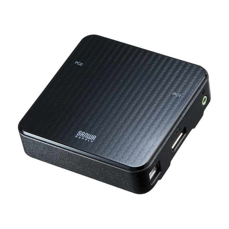 DisplayPort対応手元スイッチ付きパソコン自動切替器 2:1 SW-KVM2WDPU