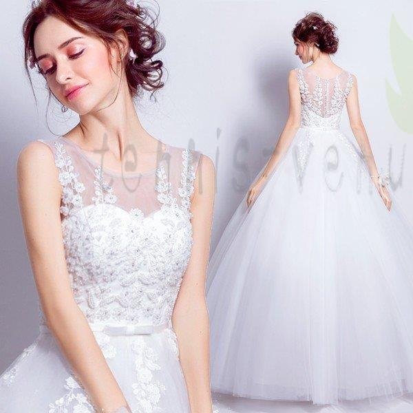 ウエディングドレス 安い 二次会 ウェディングドレス 結婚式 エンパイア 花嫁 プリンセス 披露宴