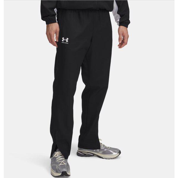 1390150-001 ブラック 男性 UA ライバル ウーブン ウィンドブレーカー パンツ 機能性 ウーブン長ズボン 撥水 防風 快適