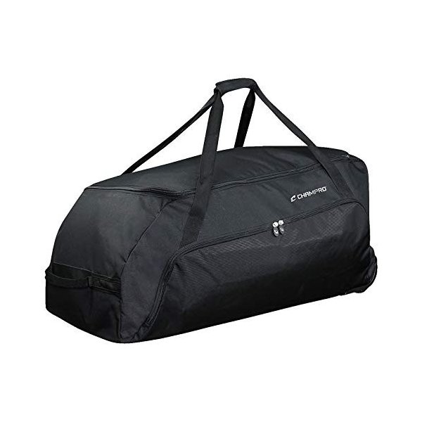 Champro Jumbo All Purpose Bag with Wheels (Black， 36 x 16 x 18) 並行輸入品