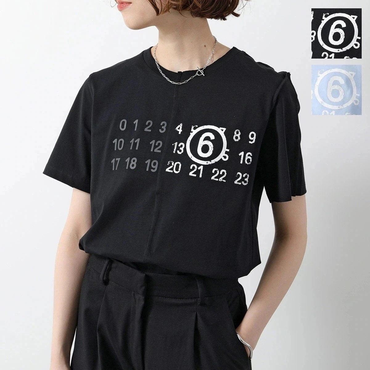 MM6 KIDS エムエムシックス メゾンマルジェラ キッズ Tシャツ M60775 MM04I レディース ガールズ 半袖 カットソー コットン ナンバリング