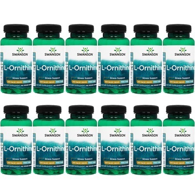 スワンソン　L-オルニチン　500mg　60錠 12本 Swanson L-Ornithine　海外