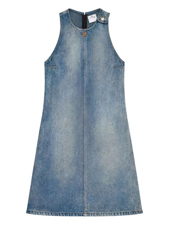 COURREGES Women Short Skirts 126DR0791DE0058 7055 DENIM BLUE DELAVE