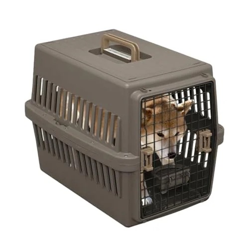 ペットキャリー 猫 キャリー 中型犬用 ブラウン 幅47×奥行67×高さ51cm