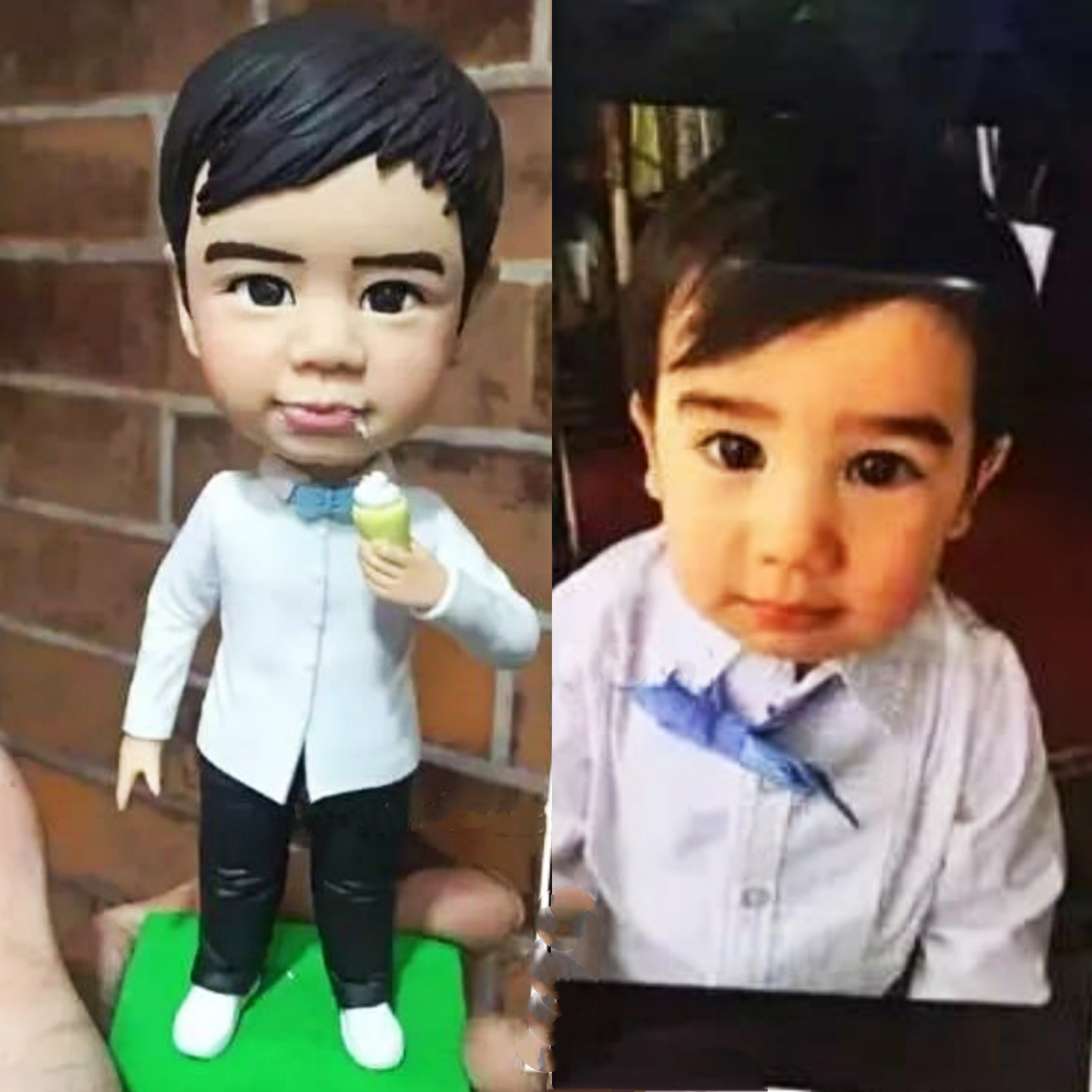 【オーダーメイド】3D肖像画 似顔絵 写真 人形 フィギュア 誕生日 ベビー 赤ちゃん キッズ 子供 幼児 出産祝い