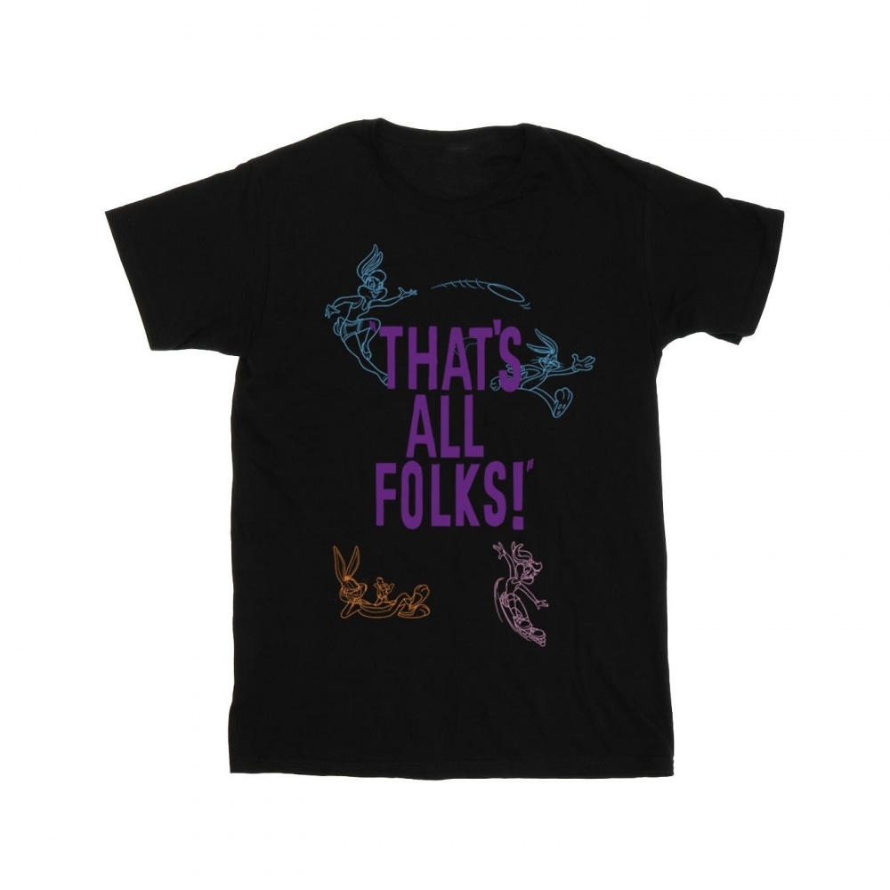 (英国より直送) ルーニーテューンズメンズザッツオールフォークスボーイフレンドフィットTシャツ