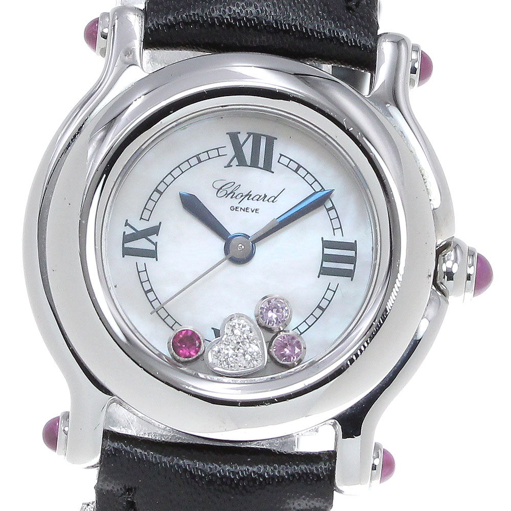 ショパール Chopard 27/8245-42 ハッピースポーツ ハートダイヤモンド クォーツ レディース 良品 _825662【中古】