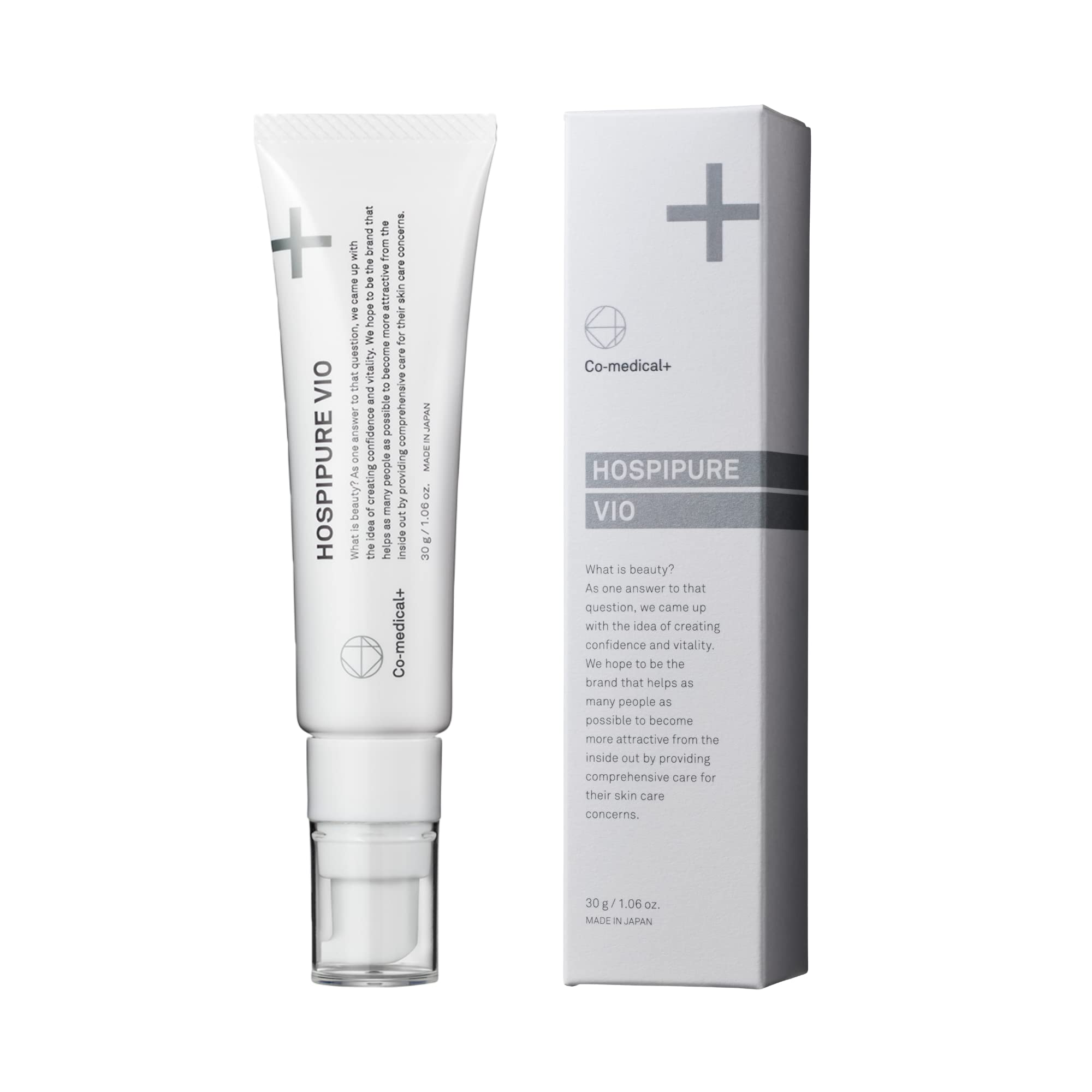 Co-medical+ COホスピピュアVIO 美白クリーム トラネキサム酸 30g 医薬部外品 デリケートゾーン用 天然成分処方 美白と保湿のWアプローチ エアレスポンプで清潔