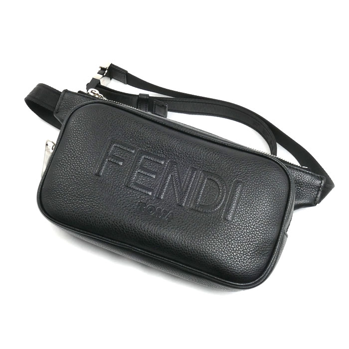 FENDI フェンディ ベルトバッグ ボディバッグ ショルダーバッグ ブラック 7VA605 AMAC F0GXN メンズ 中古