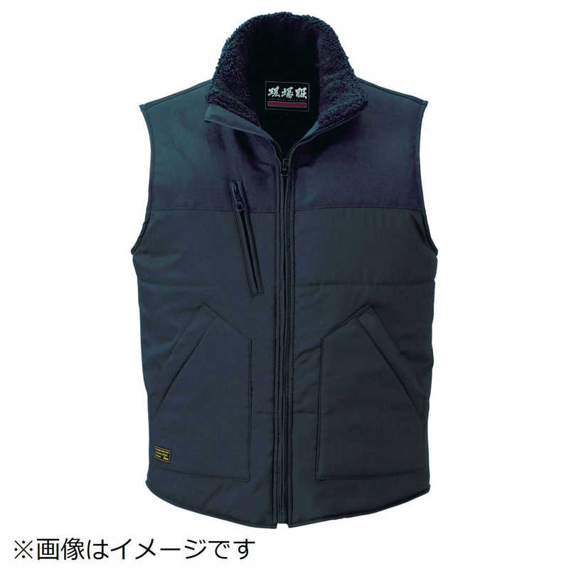 ジーベック　223 現場服 防寒ベスト 3L 黒　223-90-3L