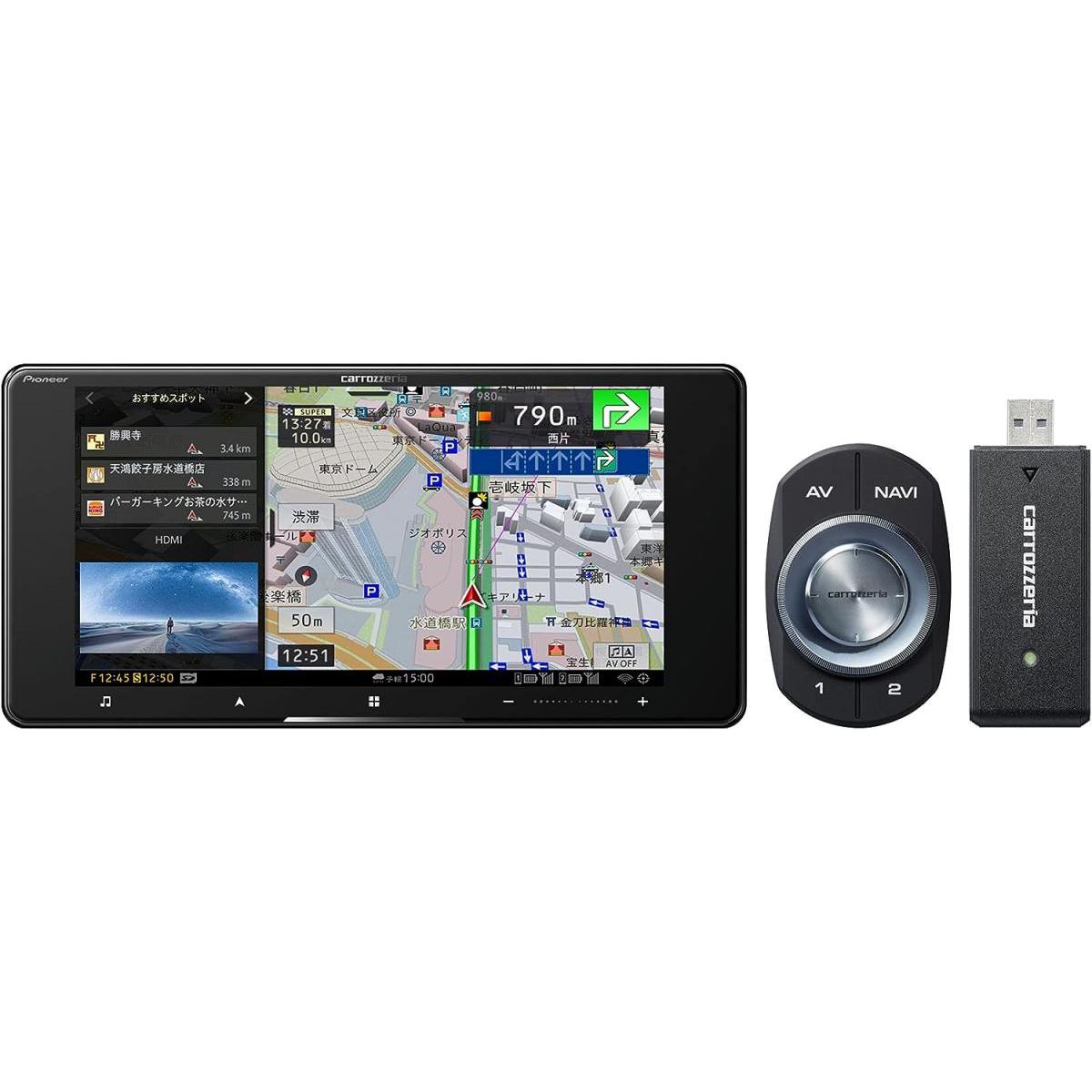 パイオニア Pioneer カーナビ AVIC-CW912II-DC サイバーナビ CYBER NAVI 7インチ 無料地図更新 フルセグ DVD CD Bluetooth