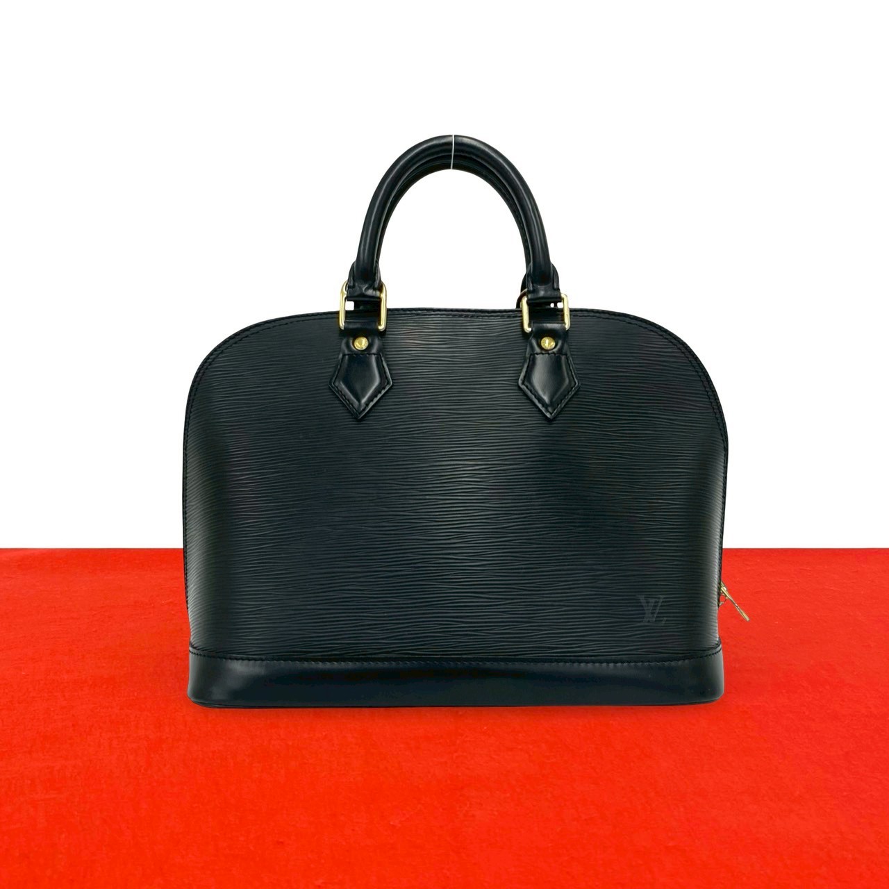 アルマ エピ LV ロゴハンドバッグ レザー ブラック 14594