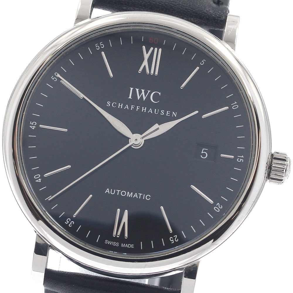 IWC IWC SCHAFFHAUSEN IW356502 ポートフィノ デイト 自動巻き メンズ _950756【中古】