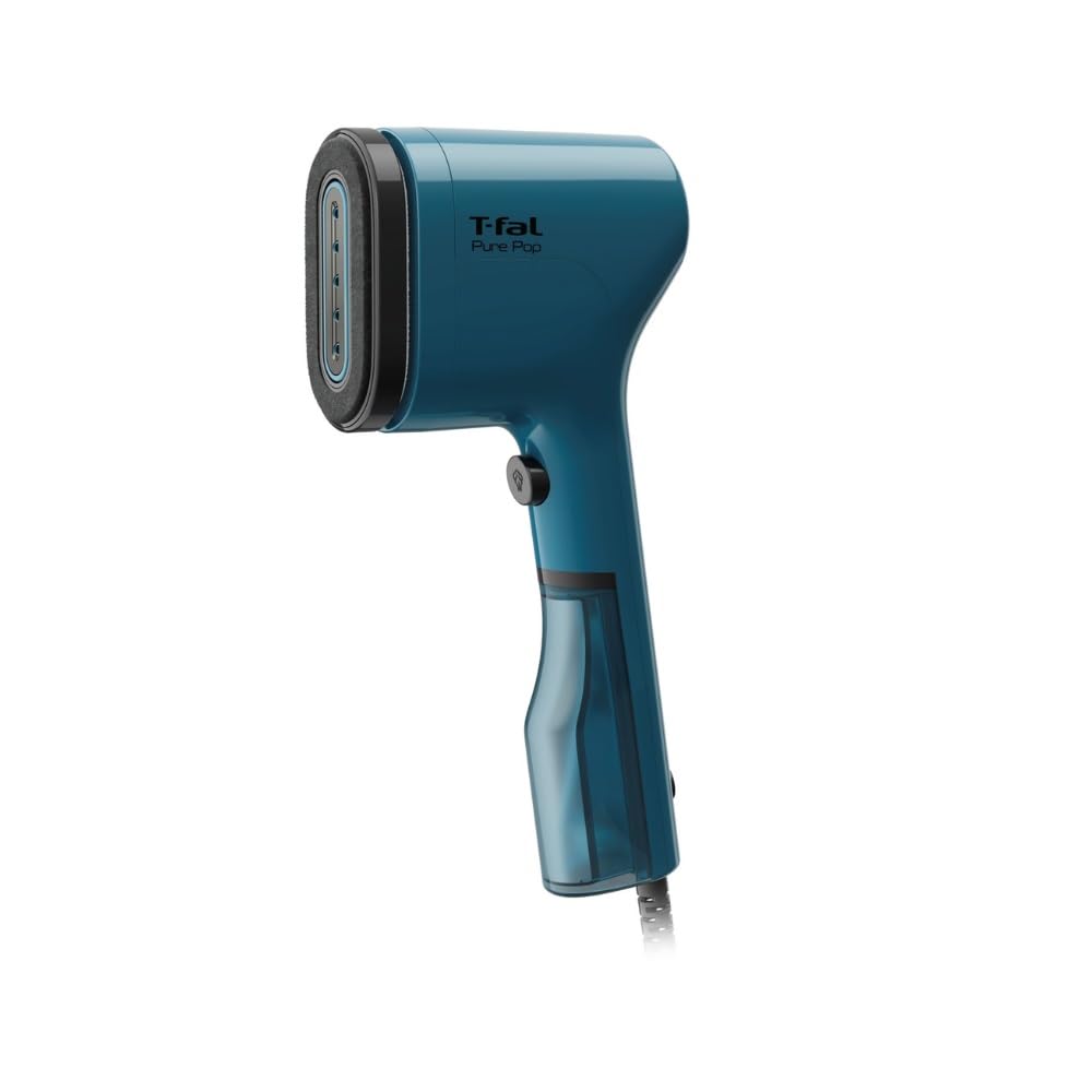 ティファール スチームアイロン ハンディアイロン 超軽量 スリムボディ 脱臭アレル物質・花粉低減 ホコリ取り/シワ伸ばし リバーシブルパッド付 「ピュアポップ」 ブルー DT2020J0