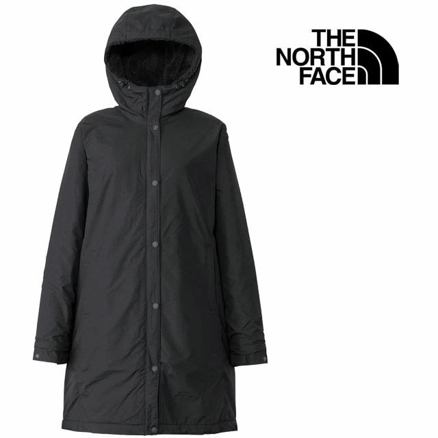 ザ・ノース・フェイス アウター レディース NPW72430 コンパクト ノマドコート フリースジャケット フード付き アウトドア 上着 アパレル 婦人 服 保温 防寒 防風 軽量 はっ水 黒 18,095円