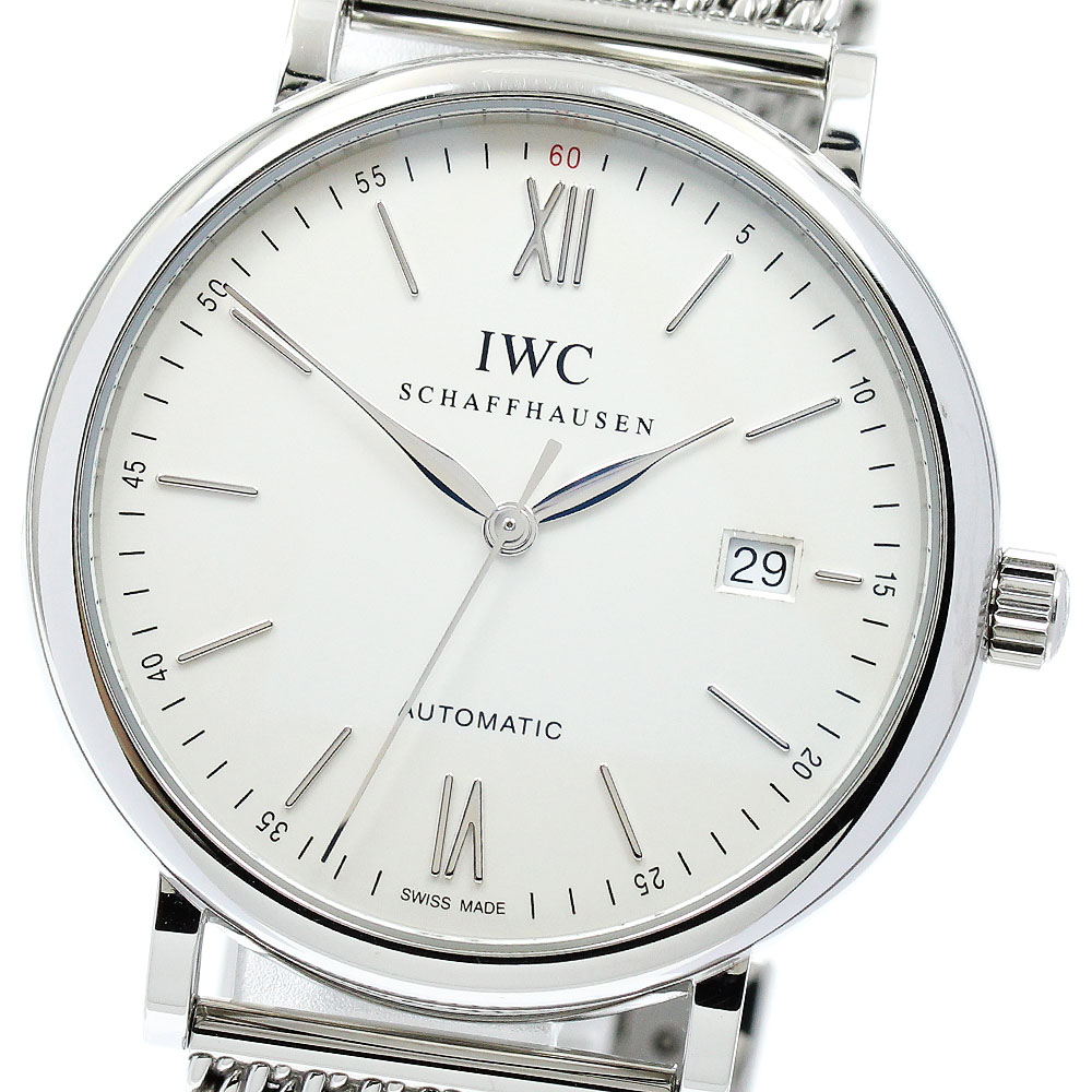 IWC IWC SCHAFFHAUSEN IW356505 ポートフィノ デイト 自動巻き メンズ 保証書付き_876128【中古】